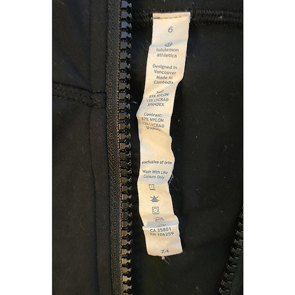 Lululemon Studio Surf Jacket Size 6 Black / Faded Zap / Frond - Picture 5 of 16
